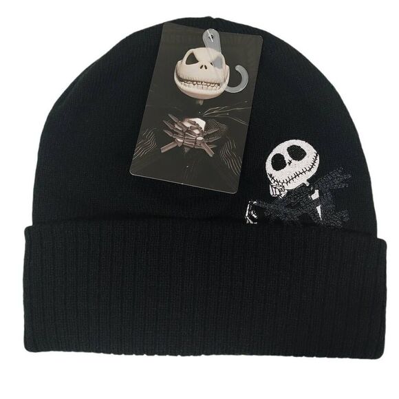 Disney Tim Burton's The Nightmare Before Christmas Jack Skellington Beanie -A - Picture 1 of 4